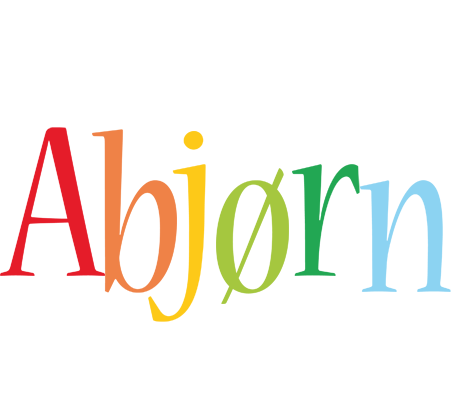 Abjørn birthday logo