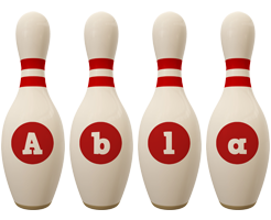Abla bowling-pin logo