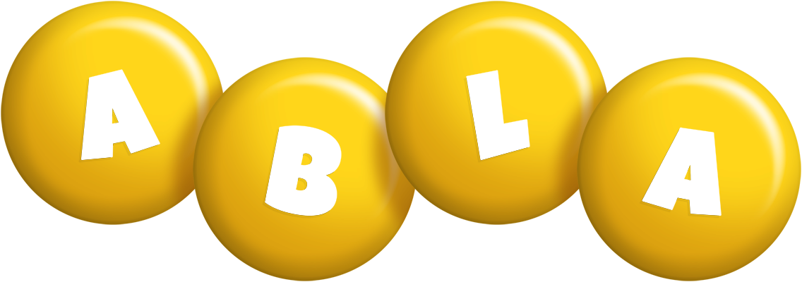 Abla candy-yellow logo