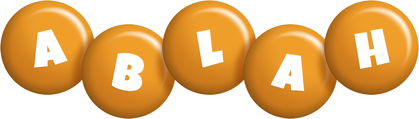 Ablah candy-orange logo
