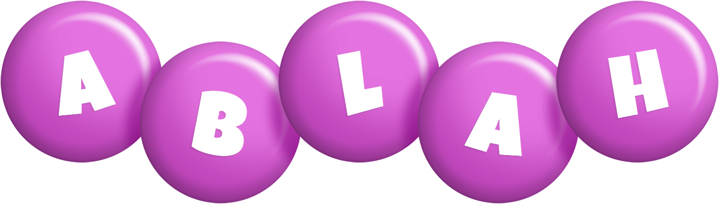 Ablah candy-purple logo