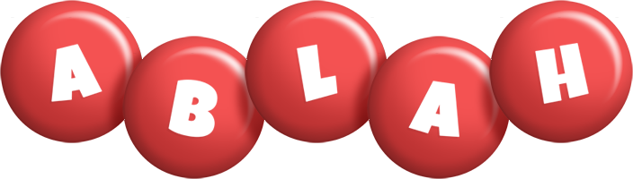 Ablah candy-red logo