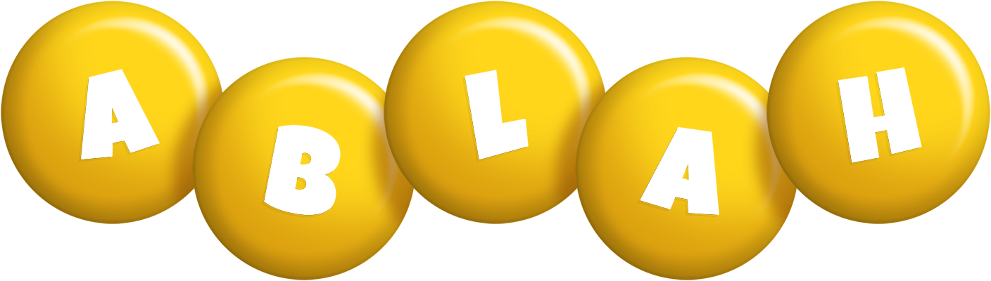 Ablah candy-yellow logo