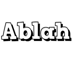 Ablah snowing logo