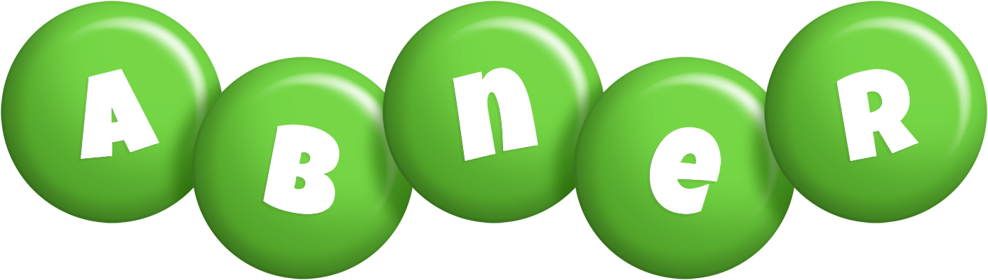 Abner candy-green logo