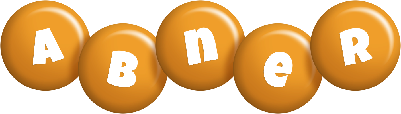 Abner candy-orange logo
