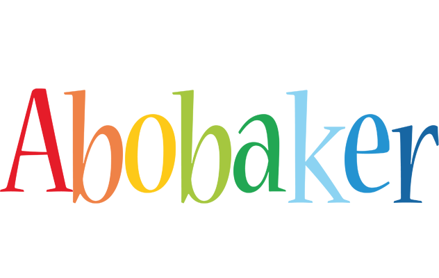 Abobaker birthday logo