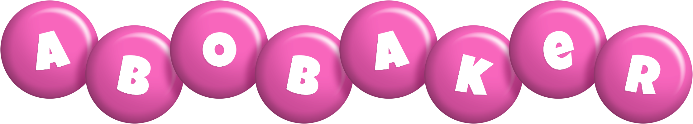 Abobaker candy-pink logo