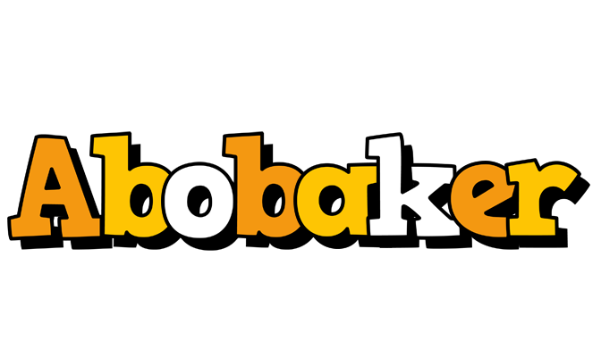 Abobaker cartoon logo