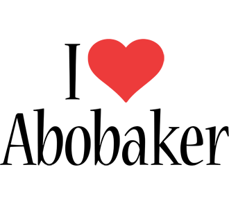 Abobaker i-love logo