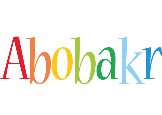 Abobakr birthday logo
