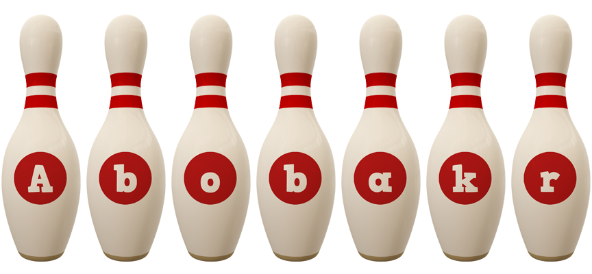 Abobakr bowling-pin logo