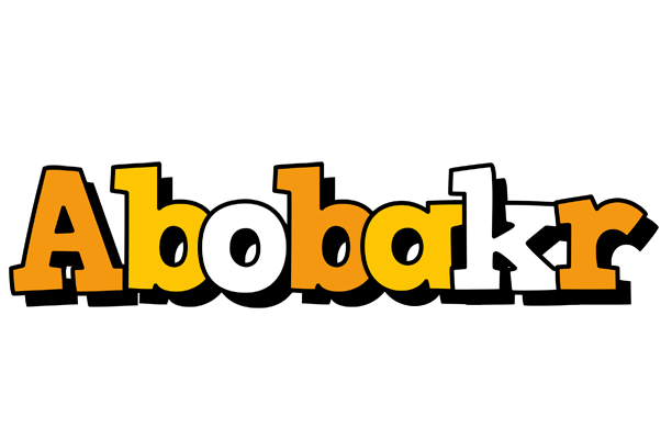 Abobakr cartoon logo