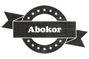 Abokor grunge logo