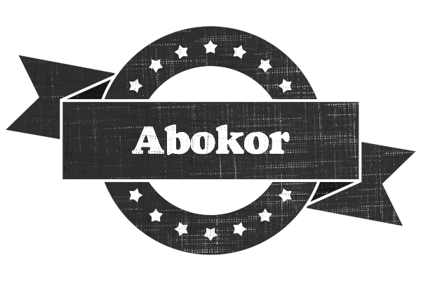 Abokor grunge logo