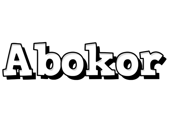 Abokor snowing logo