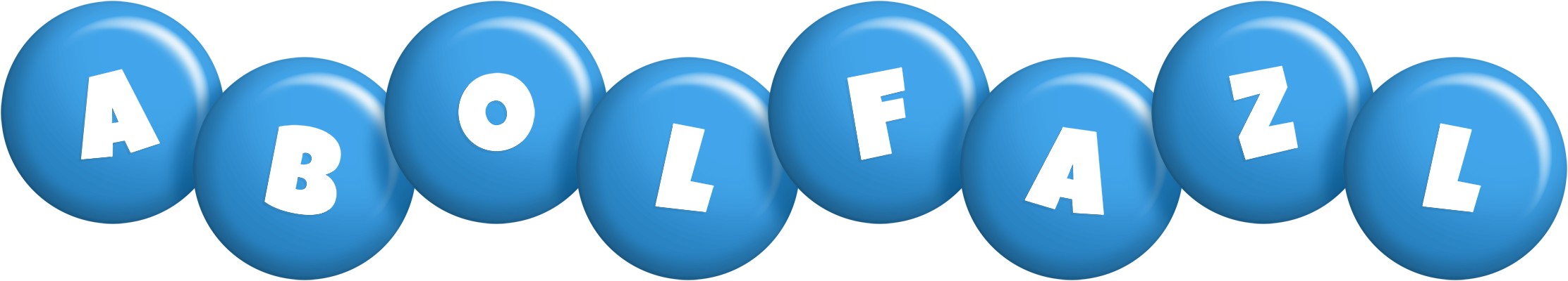 Abolfazl candy-blue logo