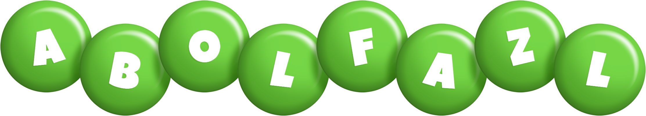 Abolfazl candy-green logo
