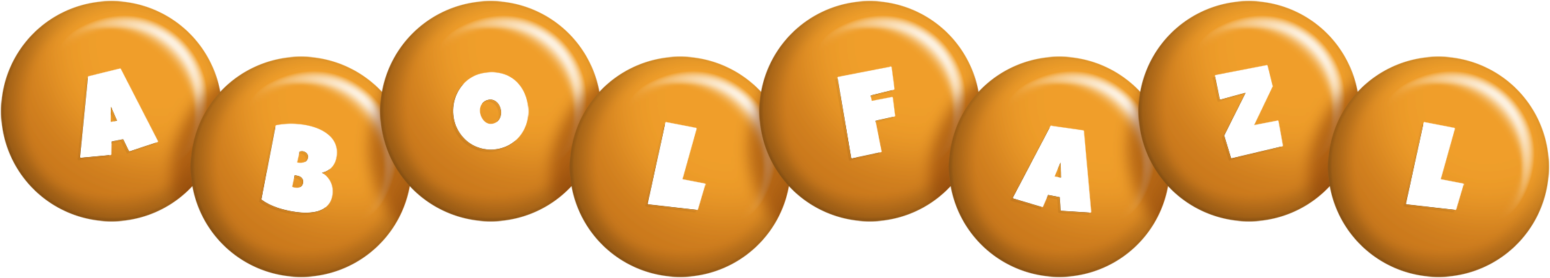 Abolfazl candy-orange logo