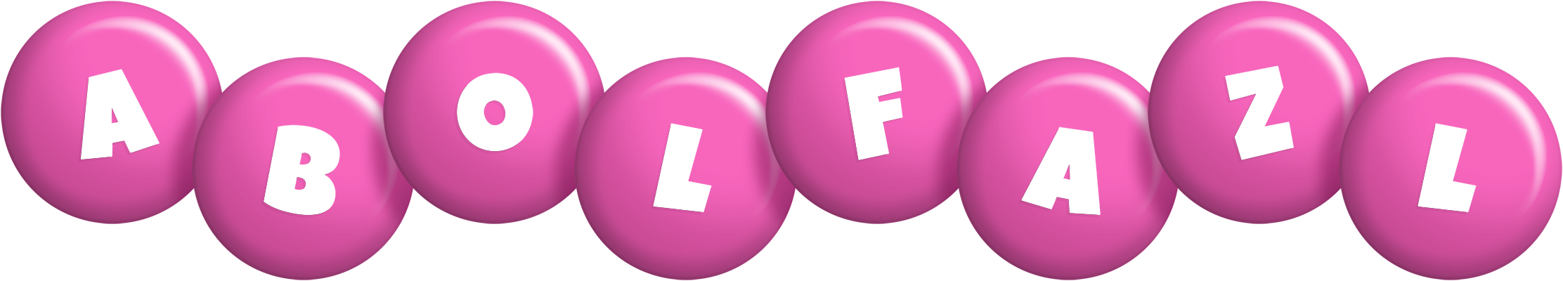 Abolfazl candy-pink logo