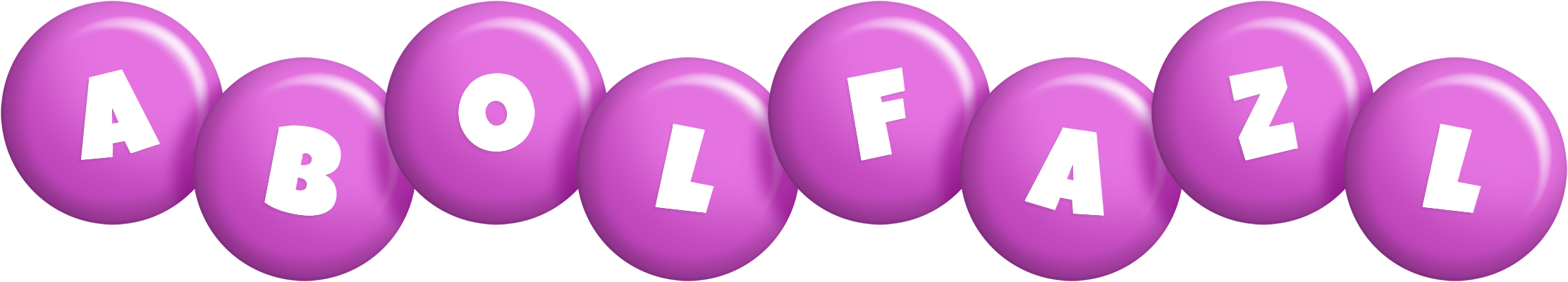 Abolfazl candy-purple logo