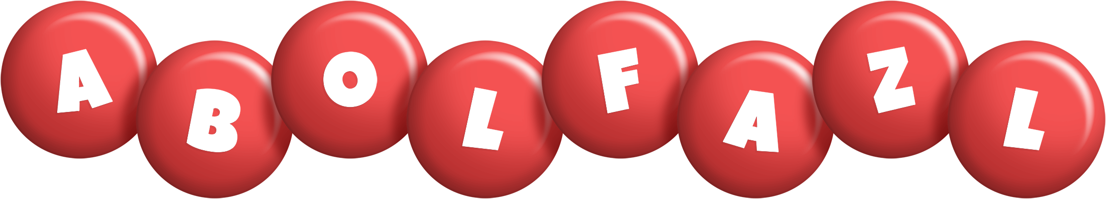 Abolfazl candy-red logo