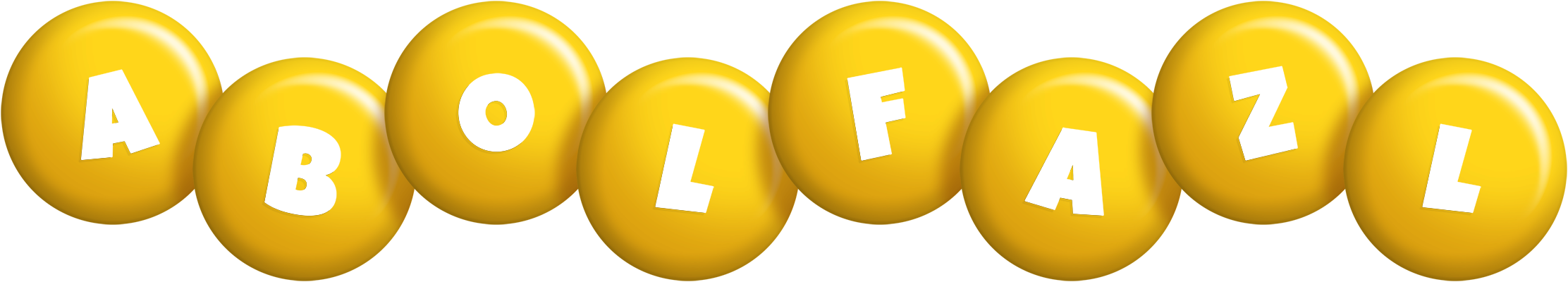 Abolfazl candy-yellow logo