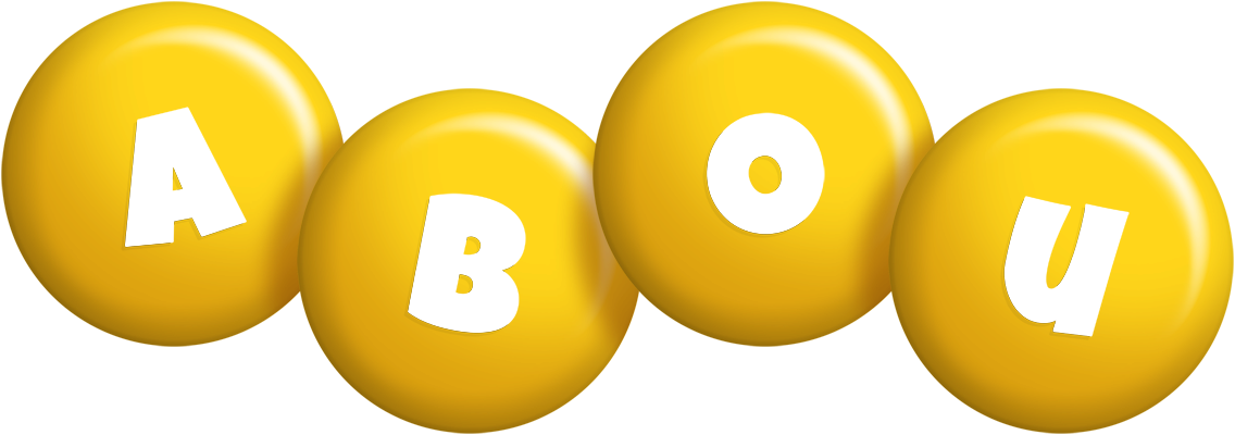 Abou candy-yellow logo