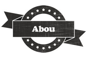 Abou grunge logo