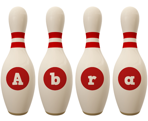 Abra bowling-pin logo