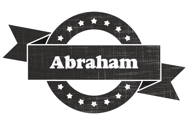 Abraham grunge logo