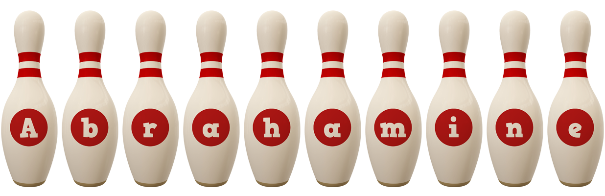 Abrahamine bowling-pin logo