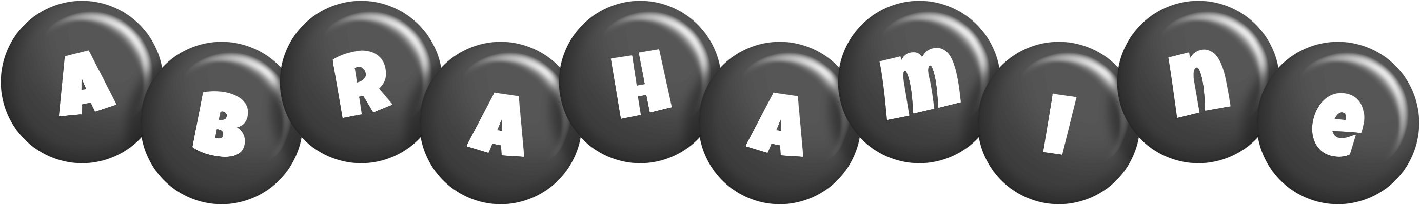 Abrahamine candy-black logo