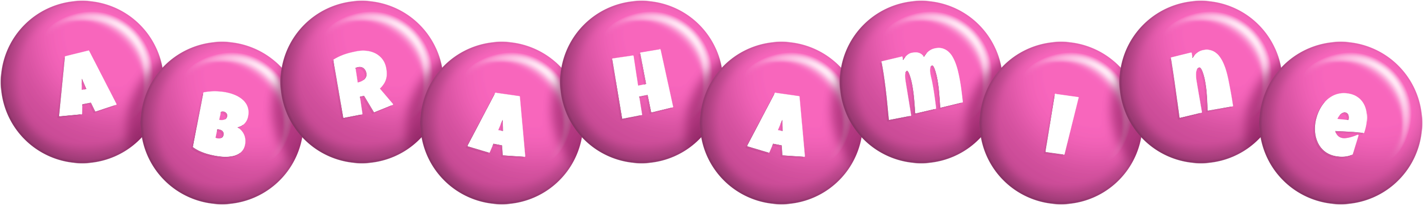 Abrahamine candy-pink logo
