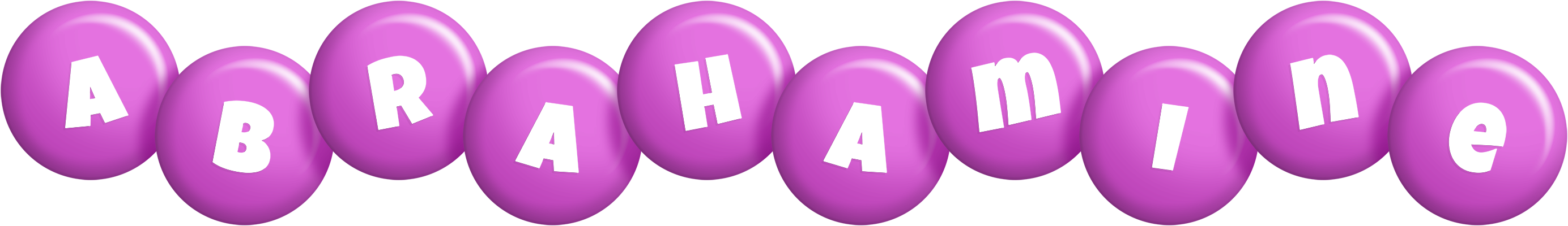 Abrahamine candy-purple logo