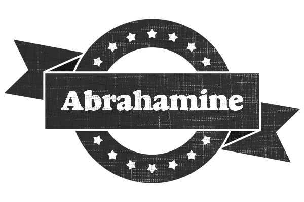 Abrahamine grunge logo