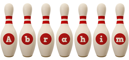 Abrahim bowling-pin logo