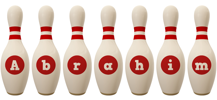 Abrahim bowling-pin logo