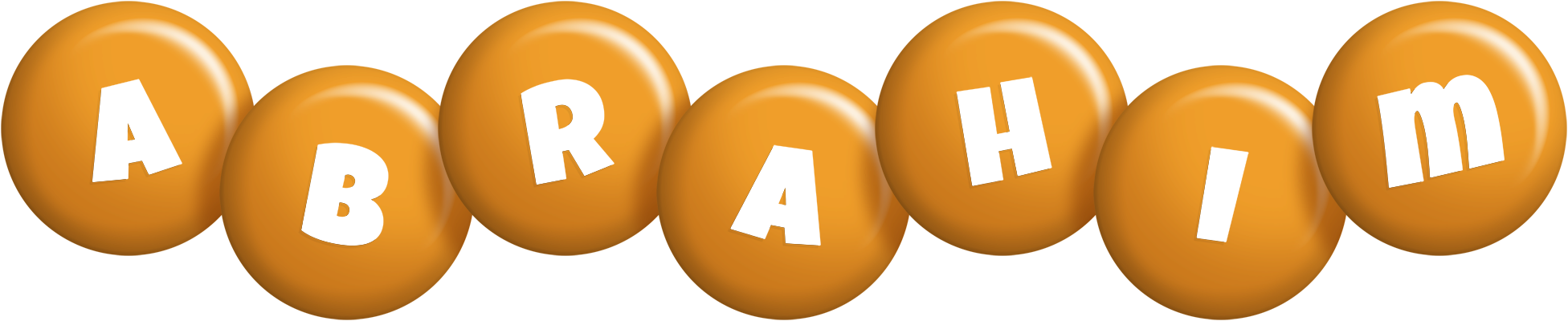Abrahim candy-orange logo