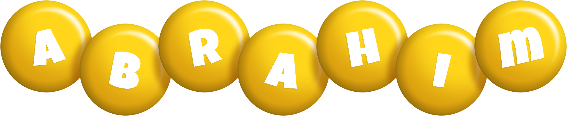 Abrahim candy-yellow logo