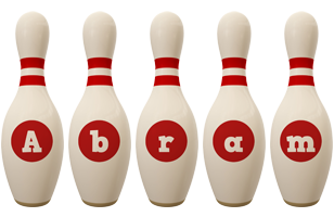 Abram bowling-pin logo