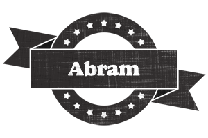 Abram grunge logo