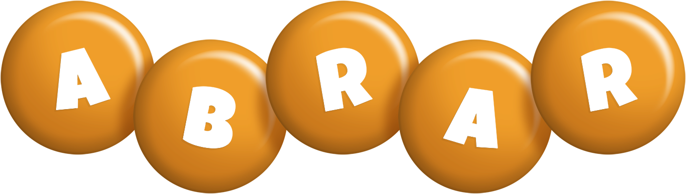 Abrar candy-orange logo