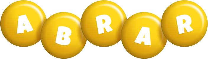 Abrar candy-yellow logo