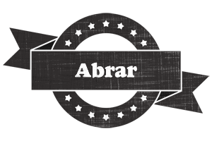 Abrar grunge logo