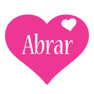 Abrar love-heart logo