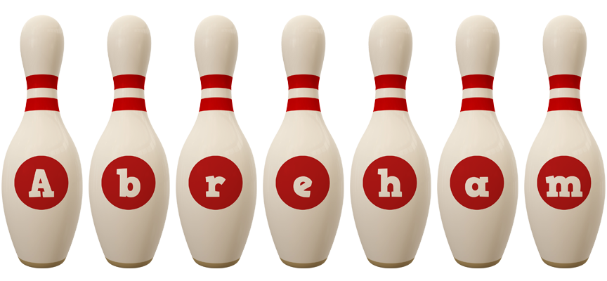 Abreham bowling-pin logo