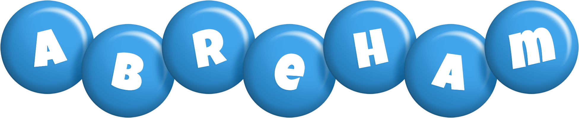 Abreham candy-blue logo