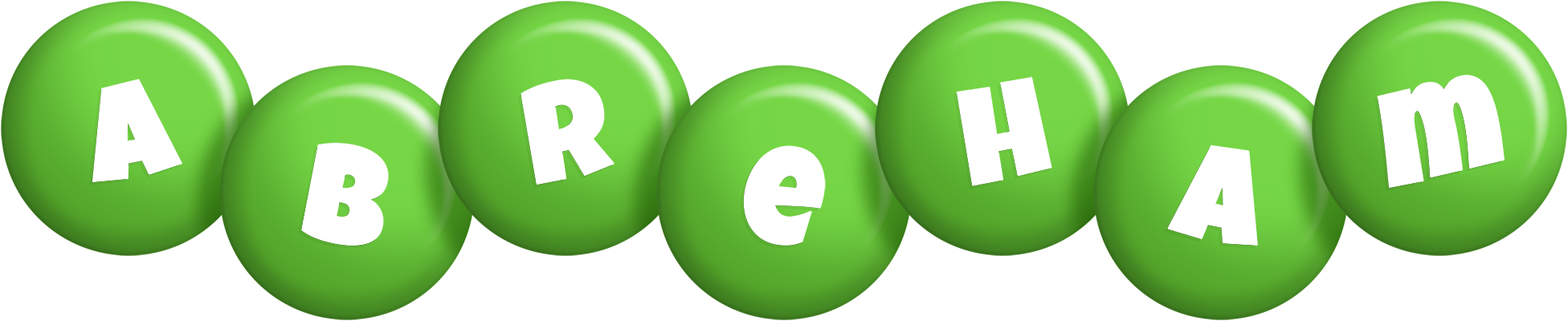 Abreham candy-green logo