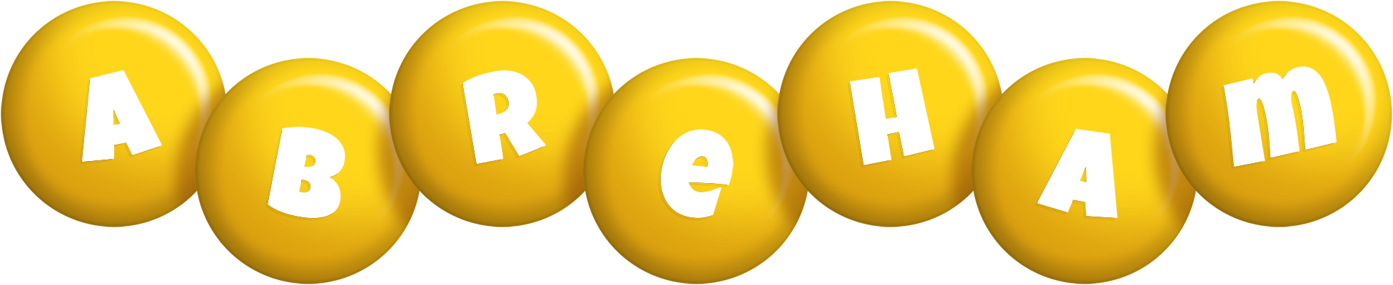 Abreham candy-yellow logo